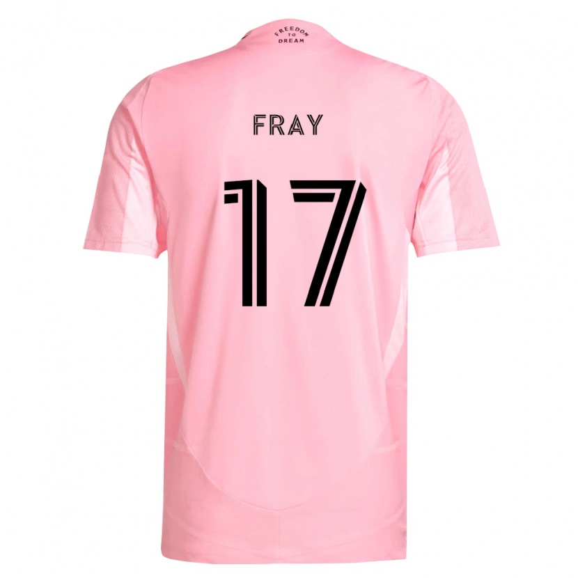 Danxen Homme Maillot Ian Fray #17 Rose Noir Tenues Domicile 2026/27 T-Shirt