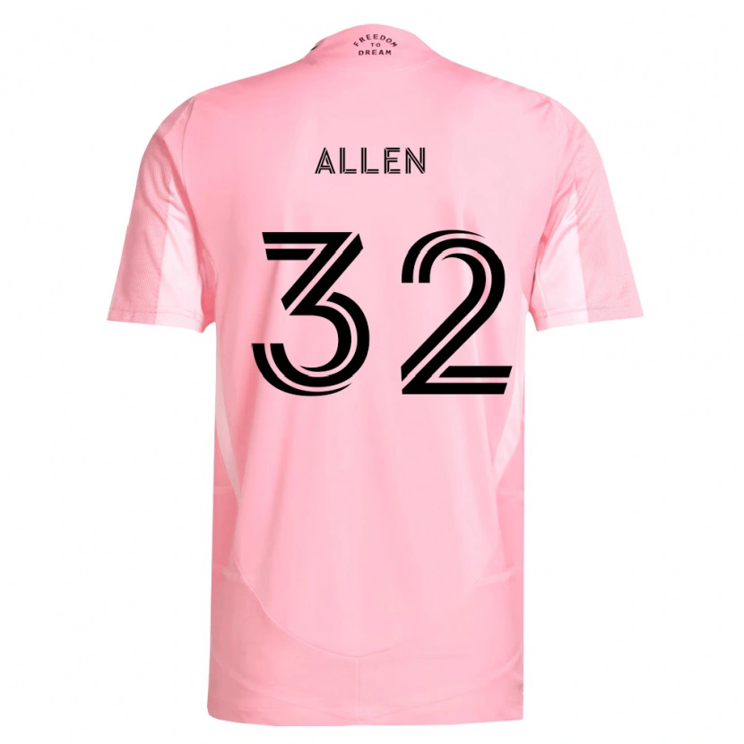 Danxen Homme Maillot Noah Allen #32 Rose Noir Tenues Domicile 2026/27 T-Shirt