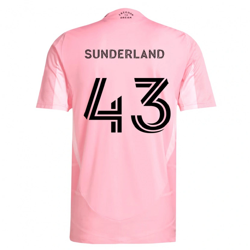 Danxen Homme Maillot Lawson Sunderland #43 Rose Noir Tenues Domicile 2026/27 T-Shirt
