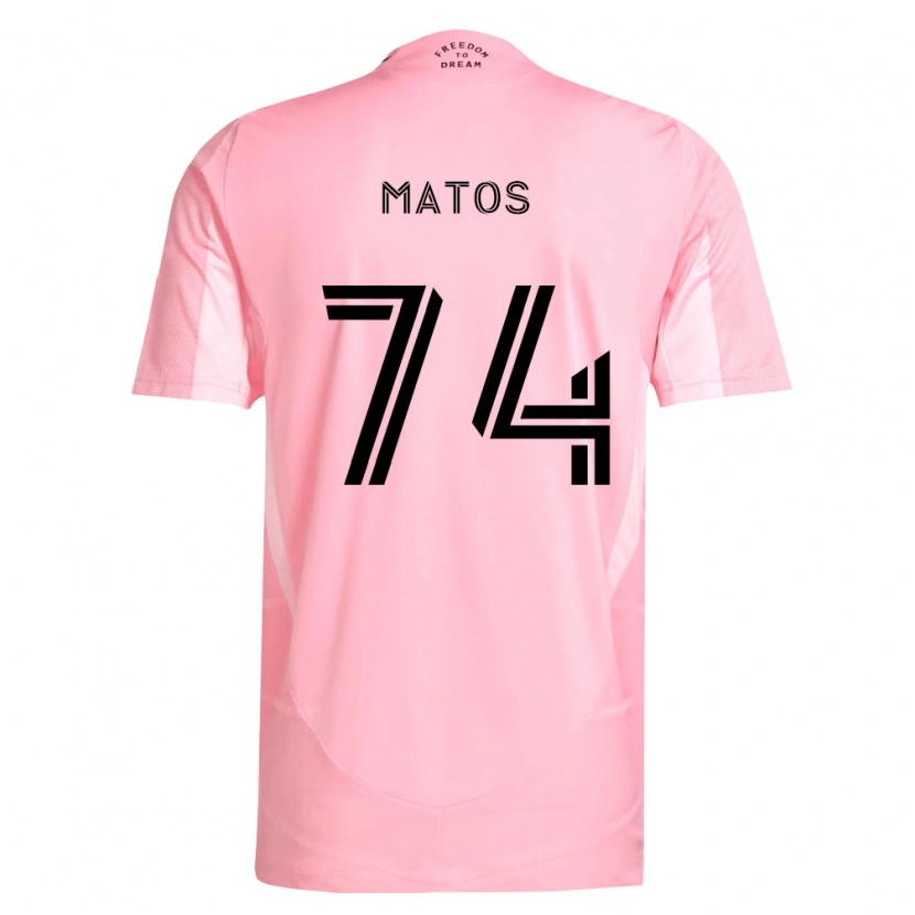 Danxen Homme Maillot Diego Matos #74 Rose Noir Tenues Domicile 2026/27 T-Shirt
