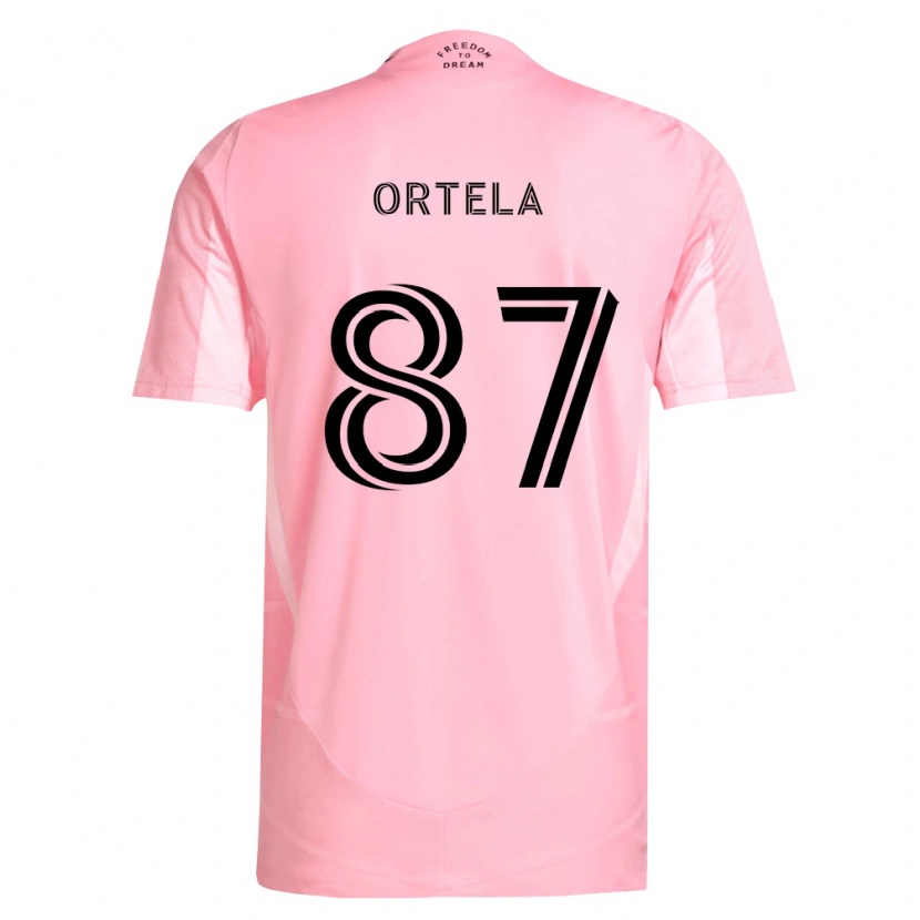 Danxen Homme Maillot Jerremy Ortela #87 Rose Noir Tenues Domicile 2026/27 T-Shirt