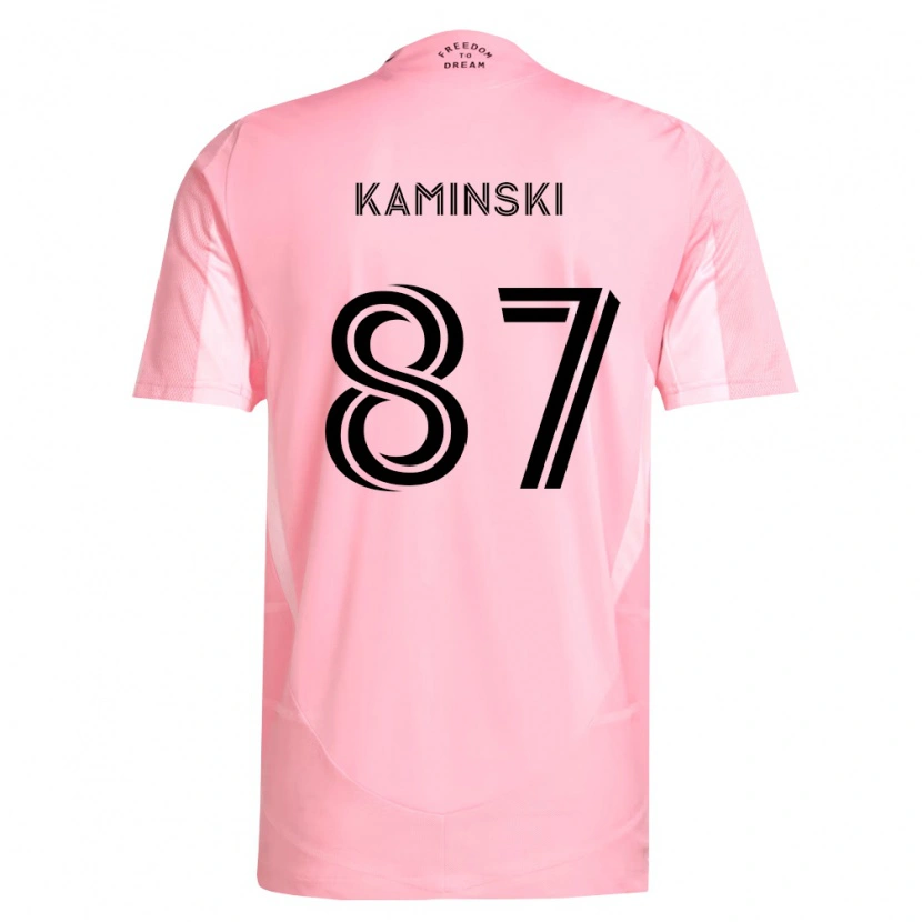 Danxen Homme Maillot Brett Kaminski #87 Rose Noir Tenues Domicile 2026/27 T-Shirt
