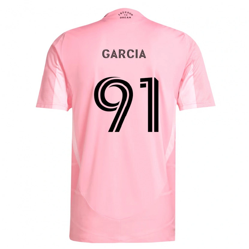 Danxen Homme Maillot Lesther García #91 Rose Noir Tenues Domicile 2026/27 T-Shirt