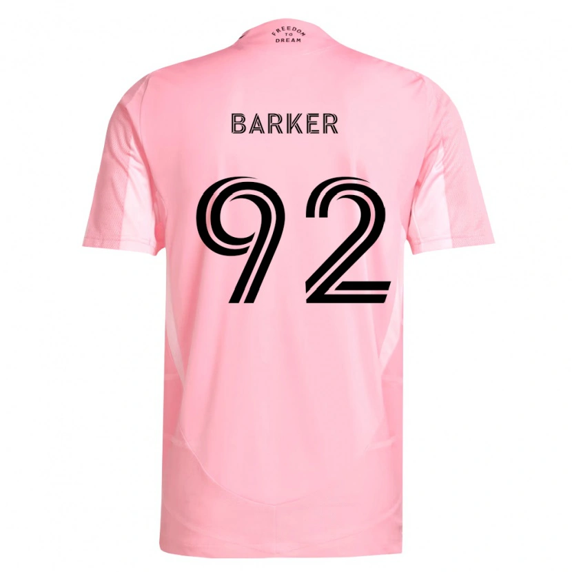 Danxen Homme Maillot Lucas Barker #92 Rose Noir Tenues Domicile 2026/27 T-Shirt