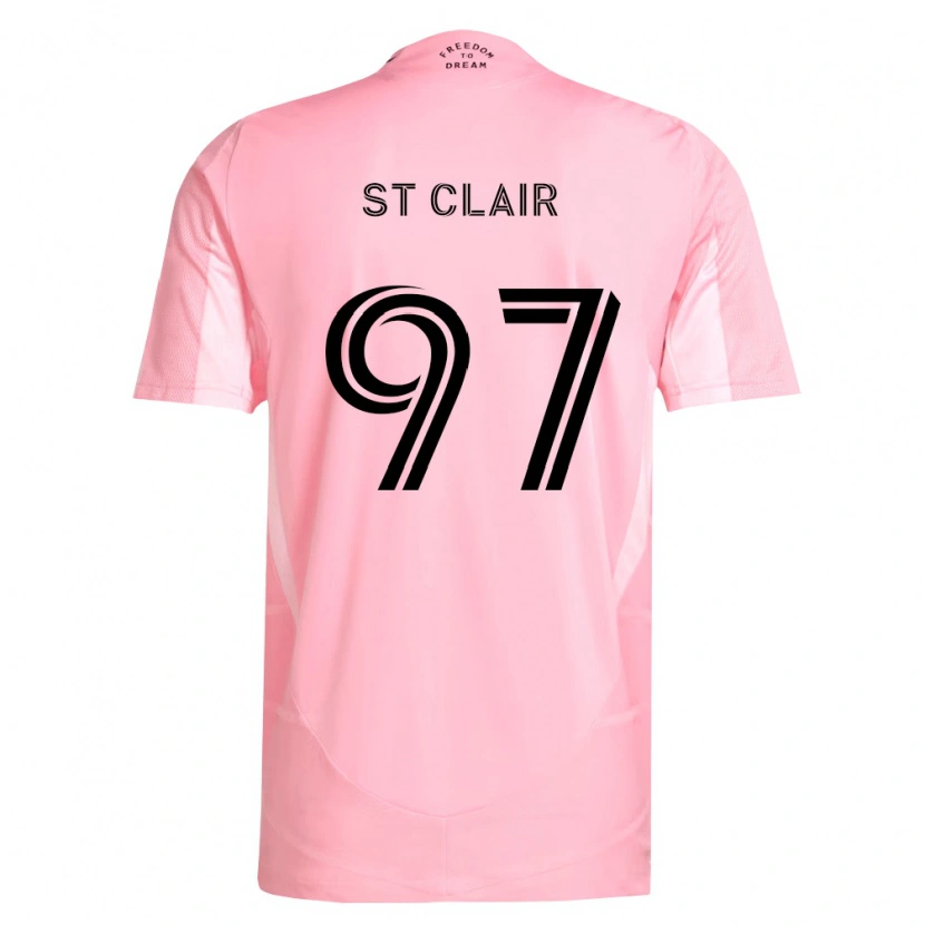 Danxen Homme Maillot Dayne St. Clair #97 Rose Noir Tenues Domicile 2026/27 T-Shirt
