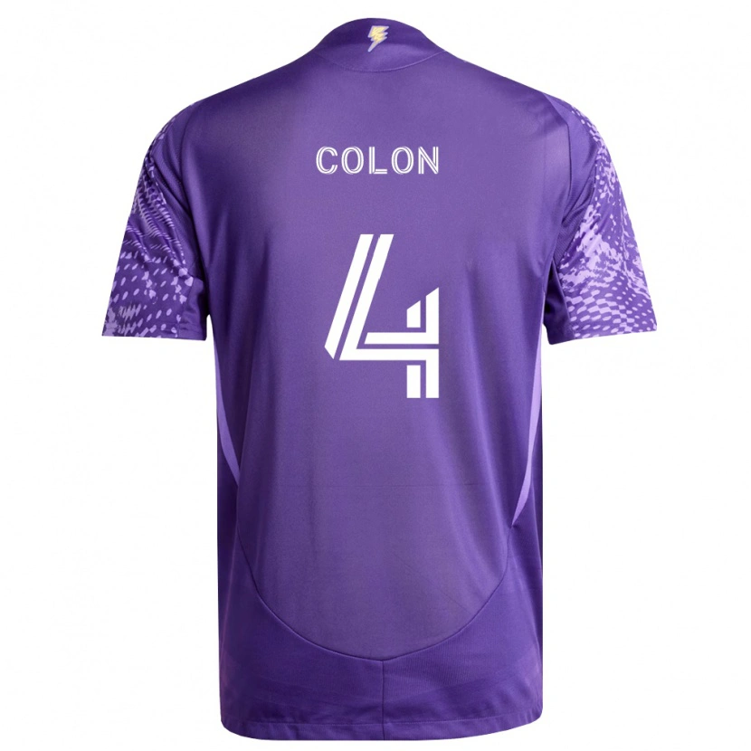 Danxen Homme Maillot Xzavier Colon #4 Violet Blanc Tenues Domicile 2026/27 T-Shirt