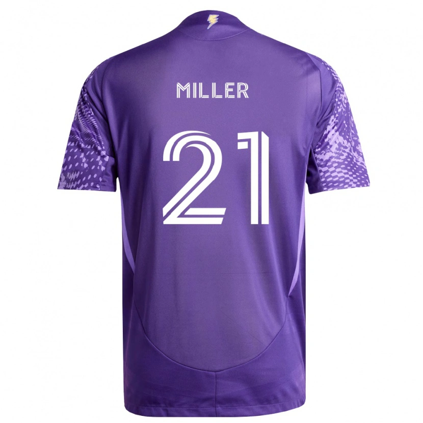 Danxen Homme Maillot Nolan Miller #21 Violet Blanc Tenues Domicile 2026/27 T-Shirt