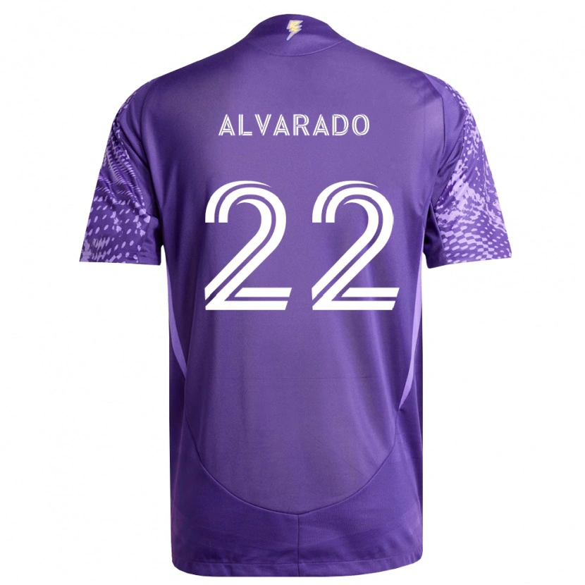 Danxen Homme Maillot Lennox Alvarado #22 Violet Blanc Tenues Domicile 2026/27 T-Shirt