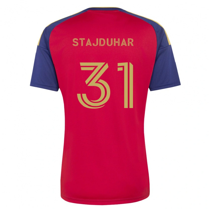 Danxen Homme Maillot Mason Stajduhar #31 Bleu Royal Marron Rouge Tenues Domicile 2026/27 T-Shirt