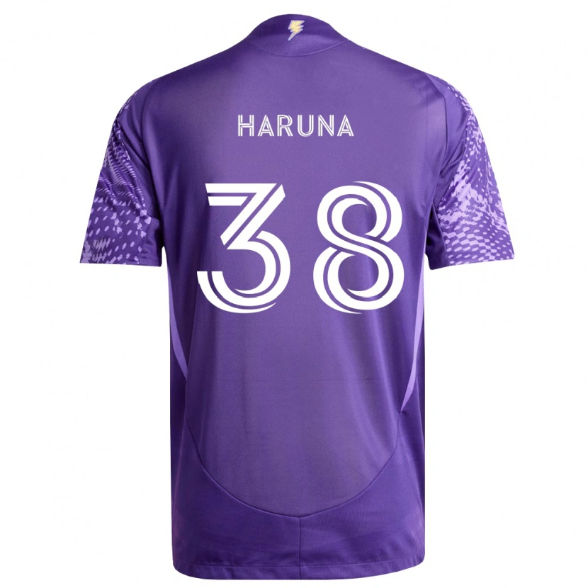Danxen Homme Maillot Issah Haruna #38 Violet Blanc Tenues Domicile 2026/27 T-Shirt