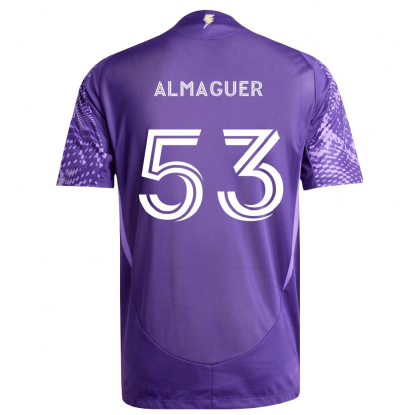 Danxen Homme Maillot Jorge Almaguer #53 Violet Blanc Tenues Domicile 2026/27 T-Shirt