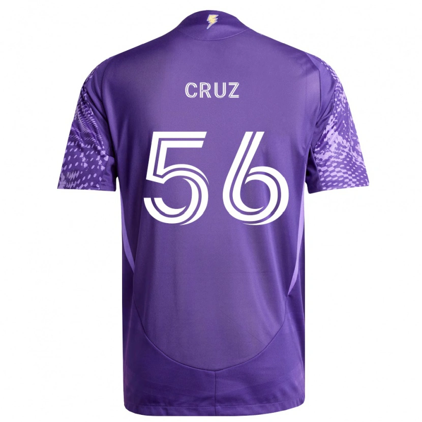 Danxen Homme Maillot Pedro Cruz #56 Violet Blanc Tenues Domicile 2026/27 T-Shirt