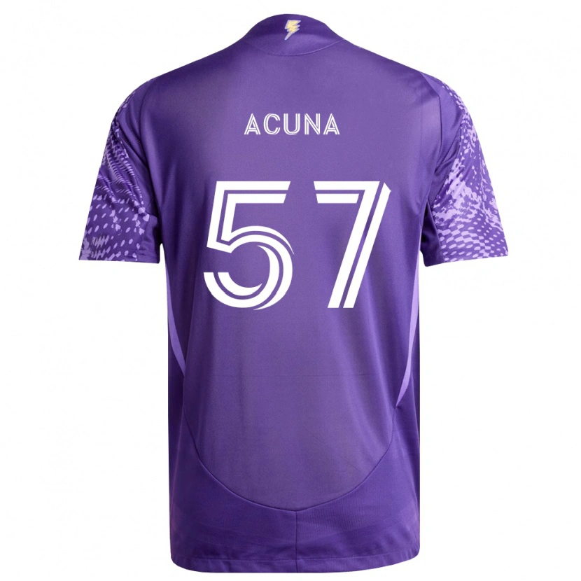 Danxen Homme Maillot Cristofer Acuña #57 Violet Blanc Tenues Domicile 2026/27 T-Shirt