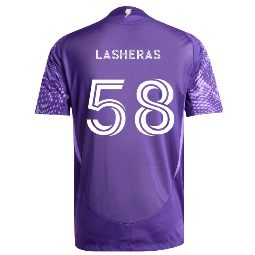 Danxen Homme Maillot Nicolas Lasheras #58 Violet Blanc Tenues Domicile 2026/27 T-Shirt