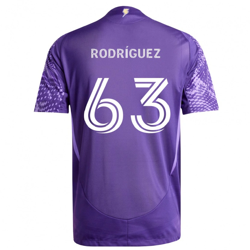 Danxen Homme Maillot Zinédine Rodríguez #63 Violet Blanc Tenues Domicile 2026/27 T-Shirt