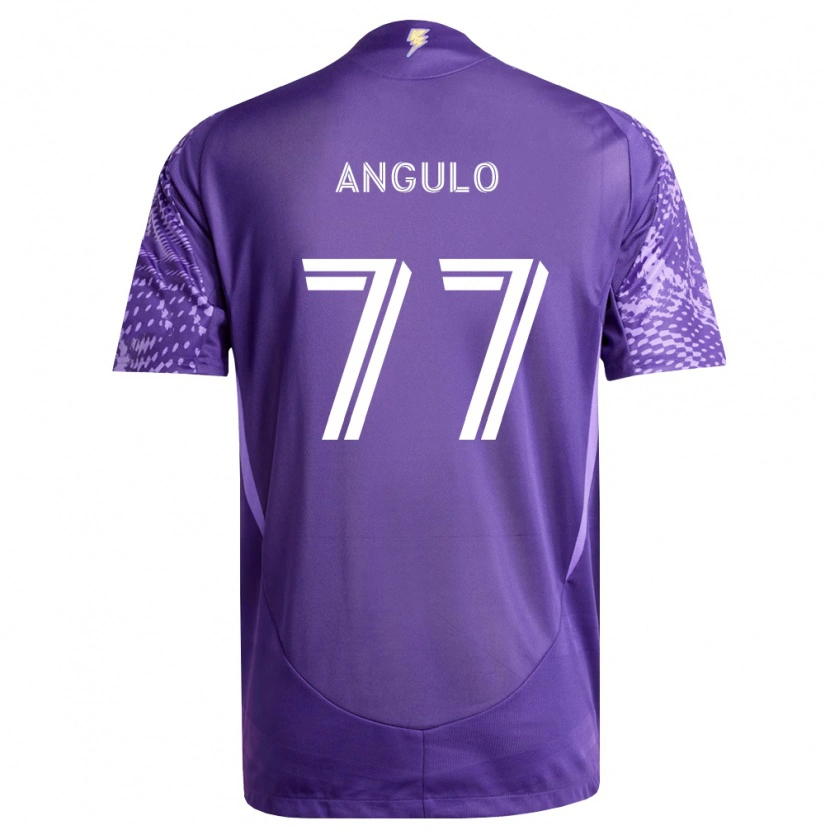 Danxen Homme Maillot Iván Angulo #77 Violet Blanc Tenues Domicile 2026/27 T-Shirt