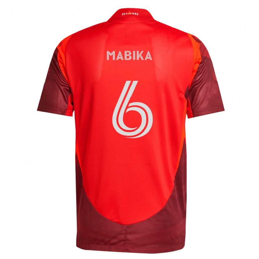 Danxen Homme Maillot Aimé Mabika #6 Bourgogne Rouge Tenues Domicile 2026/27 T-Shirt