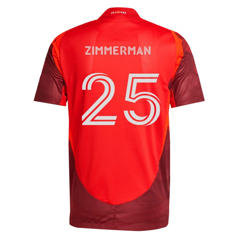 Danxen Homme Maillot Walker Zimmerman #25 Bourgogne Rouge Tenues Domicile 2026/27 T-Shirt