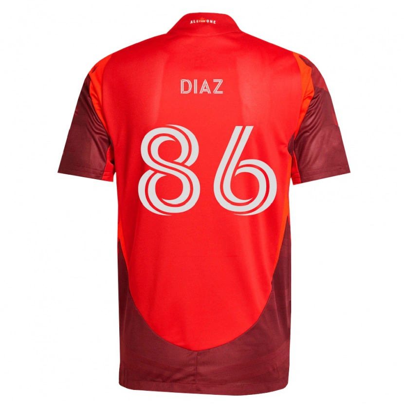 Danxen Homme Maillot Alec Díaz #86 Bourgogne Rouge Tenues Domicile 2026/27 T-Shirt