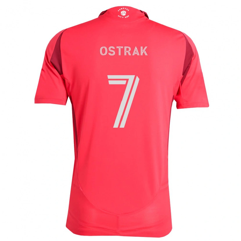 Danxen Homme Maillot Tomas Ostrák #7 Magenta Blanc Tenues Domicile 2026/27 T-Shirt