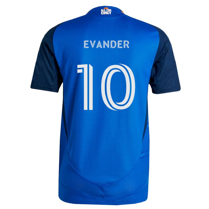 Danxen Homme Maillot Evander Da Silva Ferreira #10 Bleu Royal Orange Tenues Domicile 2026/27 T-Shirt