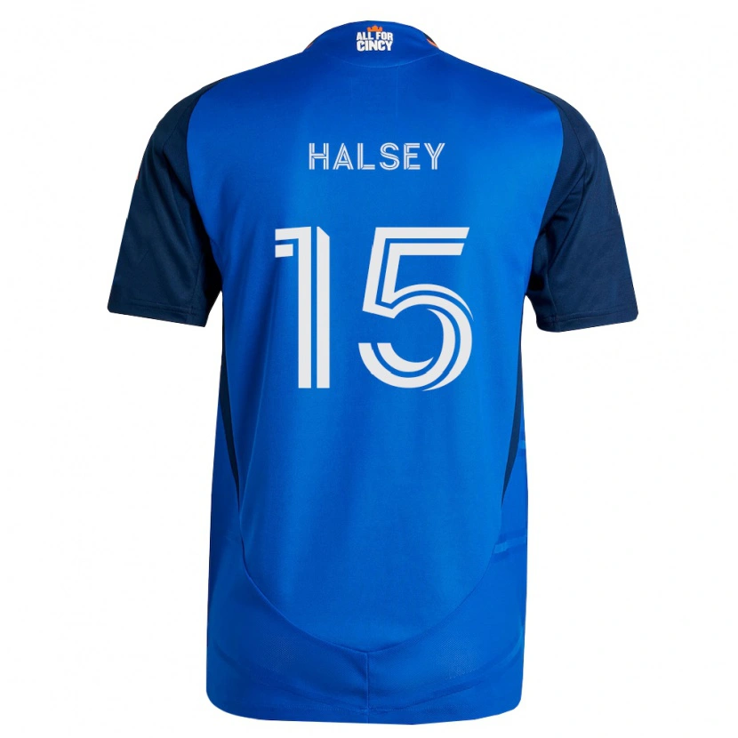 Danxen Homme Maillot Bret Halsey #15 Bleu Royal Orange Tenues Domicile 2026/27 T-Shirt