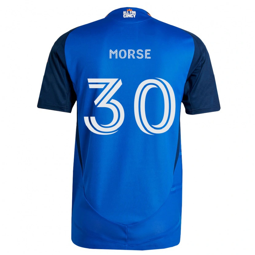 Danxen Homme Maillot Hunter Morse #30 Bleu Royal Orange Tenues Domicile 2026/27 T-Shirt
