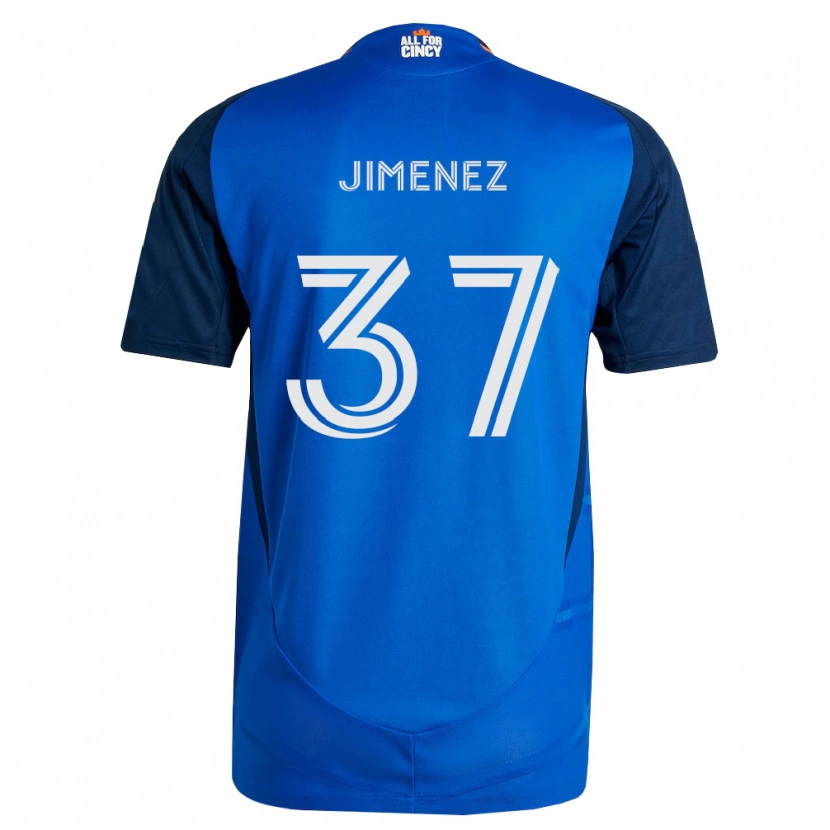 Danxen Homme Maillot Stiven Jimenez #37 Bleu Royal Orange Tenues Domicile 2026/27 T-Shirt
