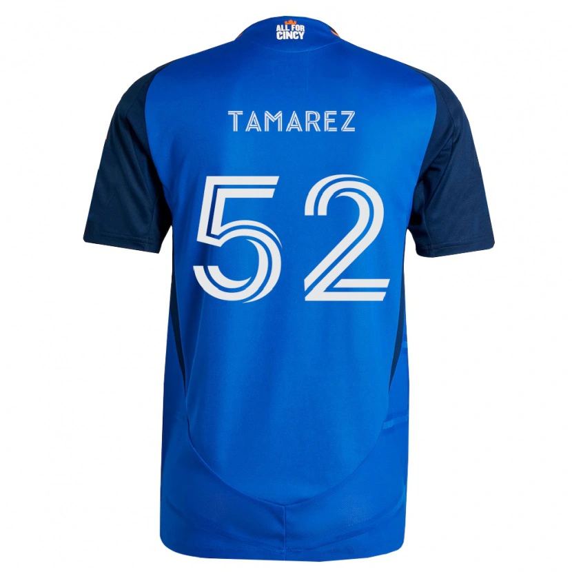 Danxen Homme Maillot Lucas Tamarez #52 Bleu Royal Orange Tenues Domicile 2026/27 T-Shirt