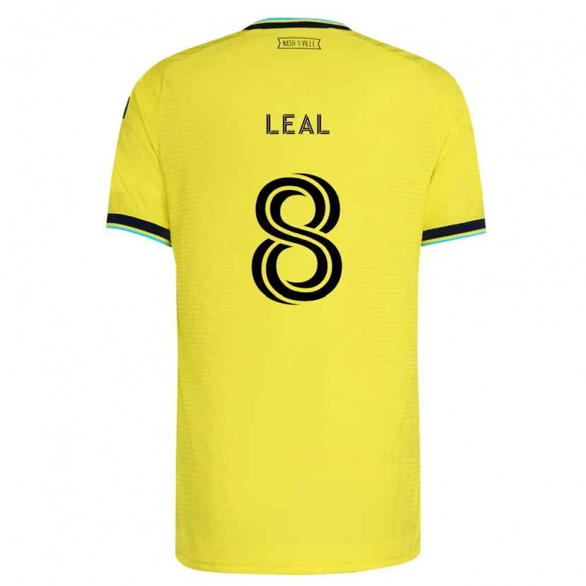 Danxen Homme Maillot Randall Leal #8 Jaune Vif Bleu Marine Tenues Domicile 2026/27 T-Shirt