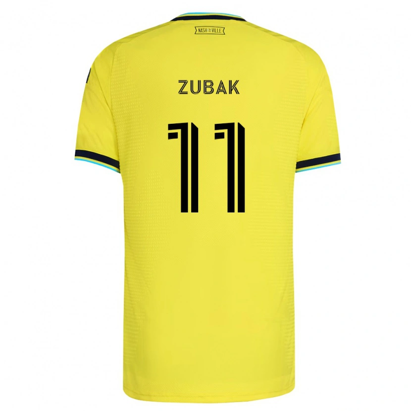 Danxen Homme Maillot Ethan Zubak #11 Jaune Vif Bleu Marine Tenues Domicile 2026/27 T-Shirt