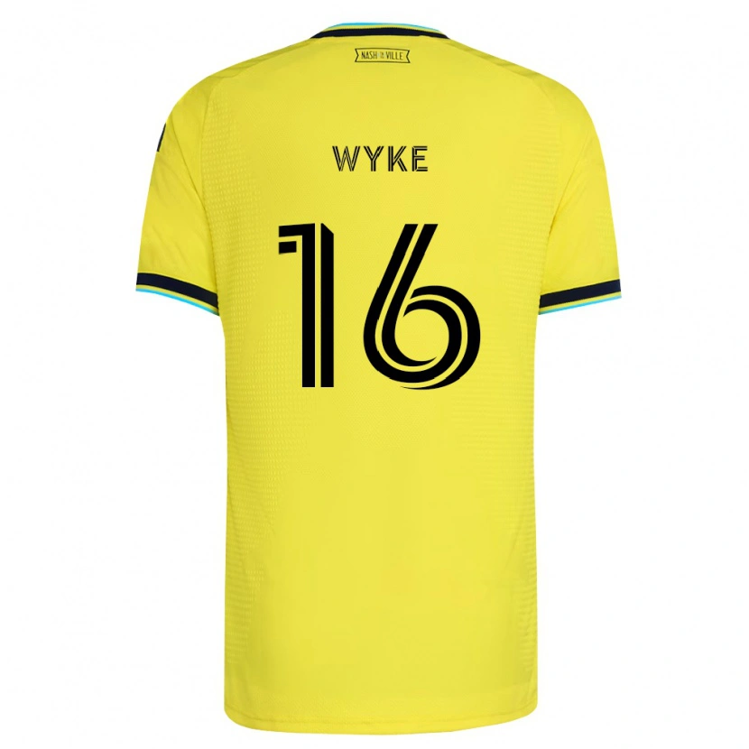 Danxen Homme Maillot Laurence Wyke #16 Jaune Vif Bleu Marine Tenues Domicile 2026/27 T-Shirt