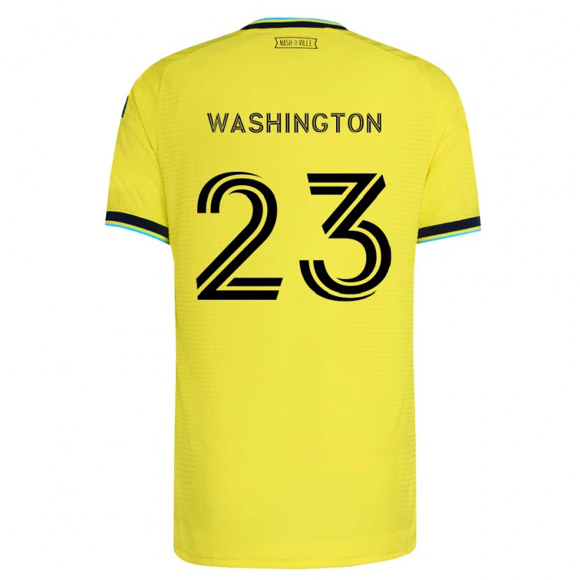 Danxen Homme Maillot Taylor Washington #23 Jaune Vif Bleu Marine Tenues Domicile 2026/27 T-Shirt
