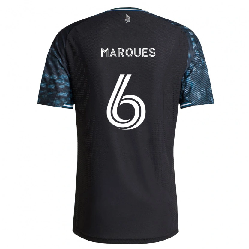 Danxen Homme Maillot Mikael Marqués #6 Noir Blanc Tenues Domicile 2026/27 T-Shirt