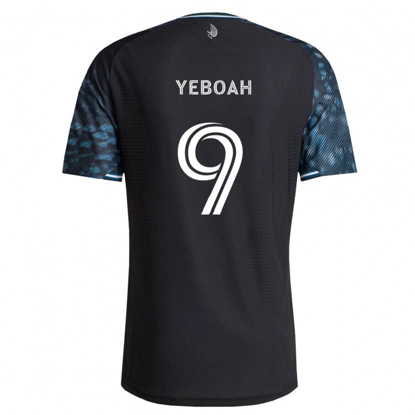 Danxen Homme Maillot Kelvin Yeboah #9 Noir Blanc Tenues Domicile 2026/27 T-Shirt