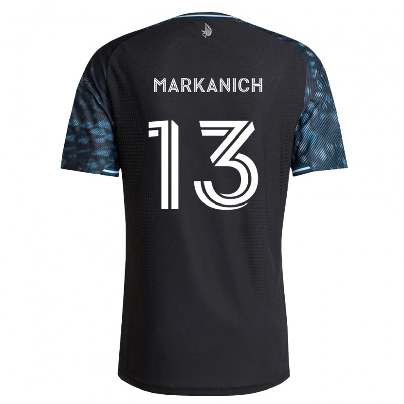 Danxen Homme Maillot Anthony Markanich Jr. #13 Noir Blanc Tenues Domicile 2026/27 T-Shirt