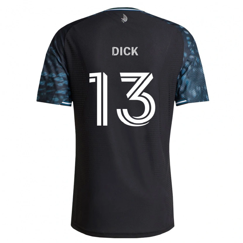Danxen Homme Maillot Eric Dick #13 Noir Blanc Tenues Domicile 2026/27 T-Shirt