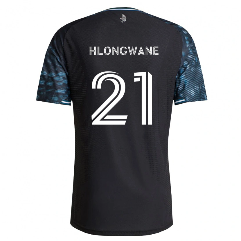 Danxen Homme Maillot Bongokuhle Hlongwane #21 Noir Blanc Tenues Domicile 2026/27 T-Shirt