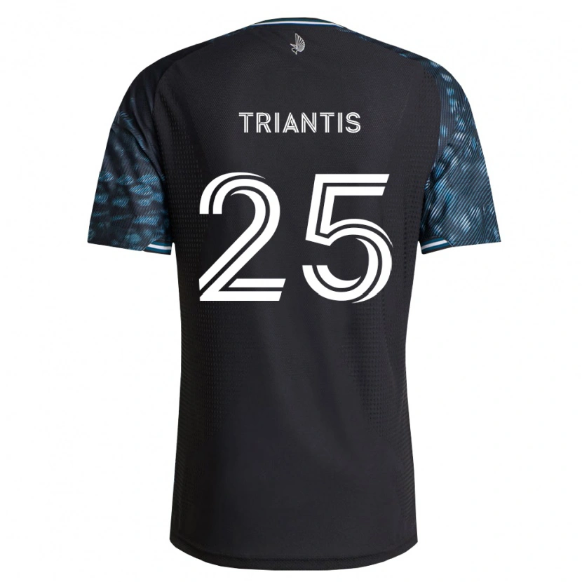 Danxen Homme Maillot Nectarios Triantis #25 Noir Blanc Tenues Domicile 2026/27 T-Shirt