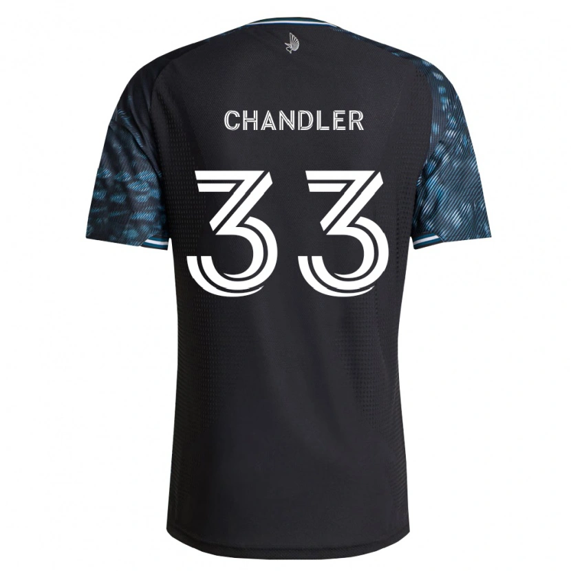 Danxen Homme Maillot Kieran Chandler #33 Noir Blanc Tenues Domicile 2026/27 T-Shirt