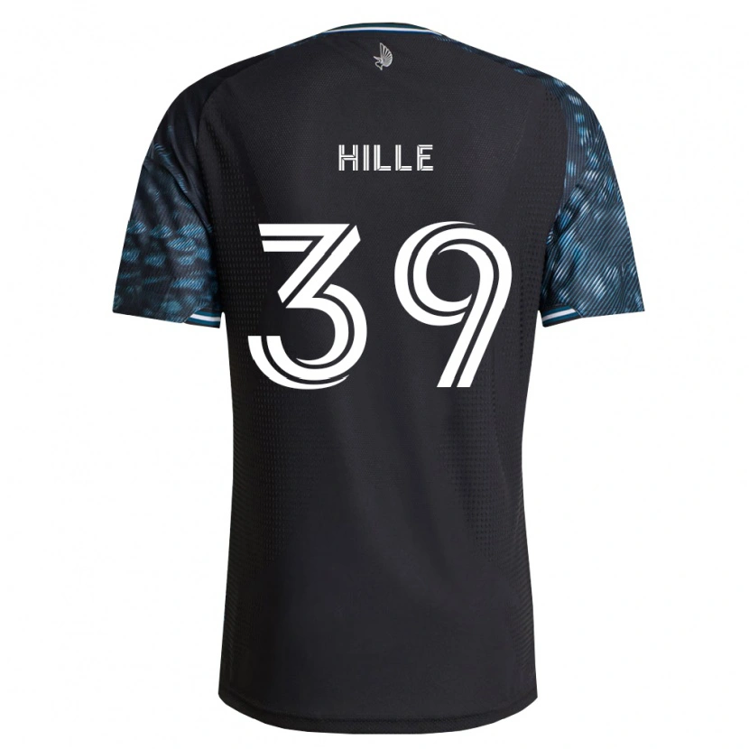 Danxen Homme Maillot Luke Hille #39 Noir Blanc Tenues Domicile 2026/27 T-Shirt