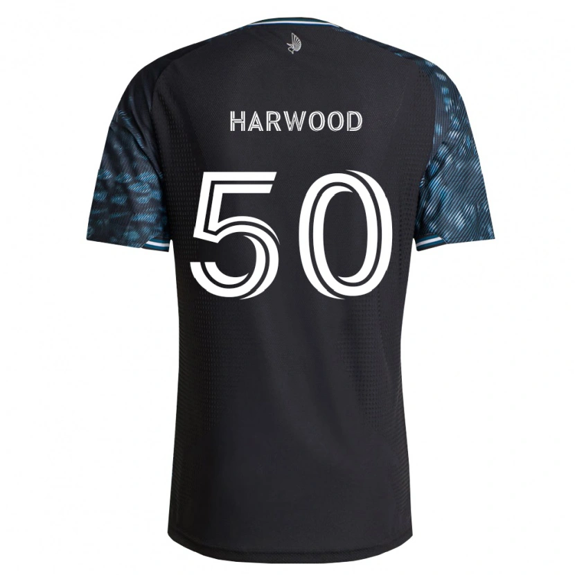 Danxen Homme Maillot Max Harwood #50 Noir Blanc Tenues Domicile 2026/27 T-Shirt