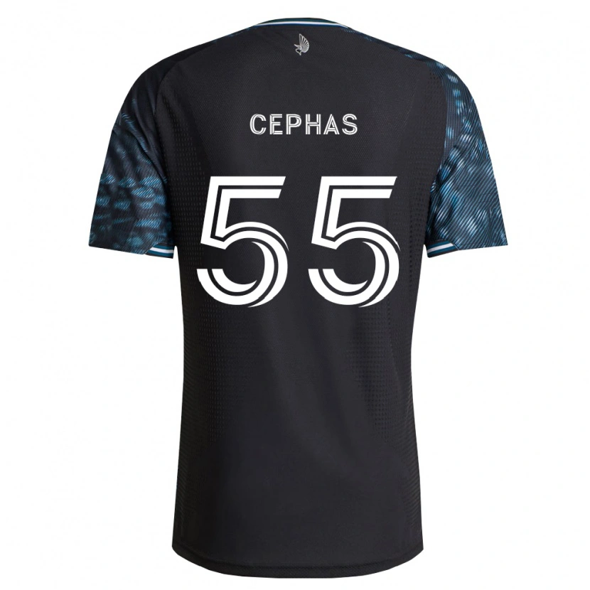 Danxen Homme Maillot Jumel Cephas #55 Noir Blanc Tenues Domicile 2026/27 T-Shirt