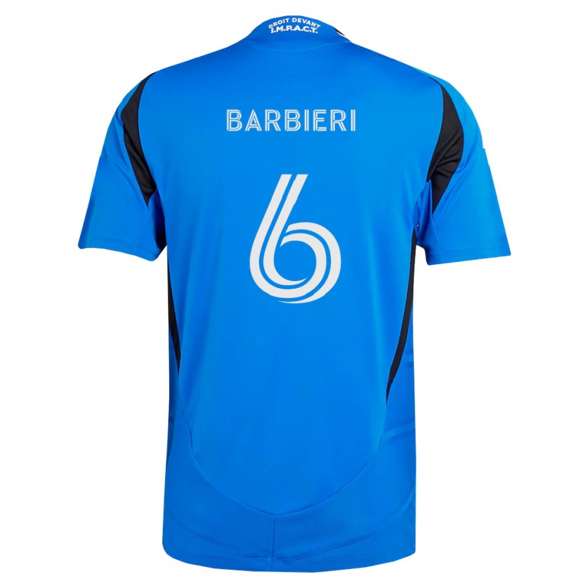 Danxen Homme Maillot Juliano Barbieri #6 Bleu Blanc Noir Tenues Domicile 2026/27 T-Shirt