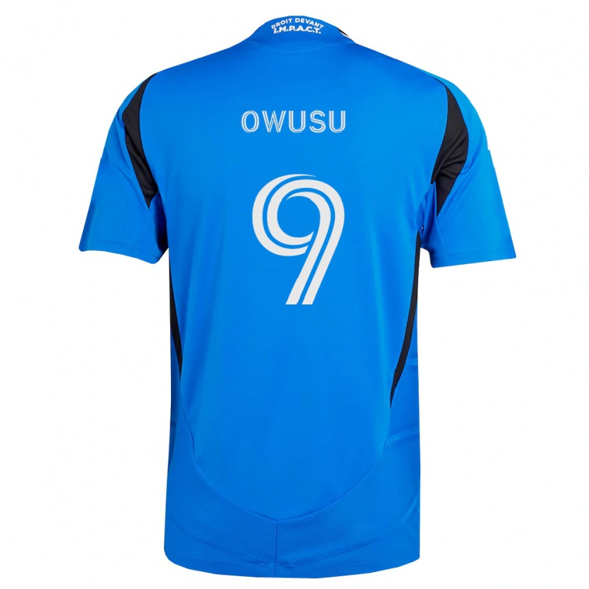 Danxen Homme Maillot Prince Owusu #9 Bleu Blanc Noir Tenues Domicile 2026/27 T-Shirt