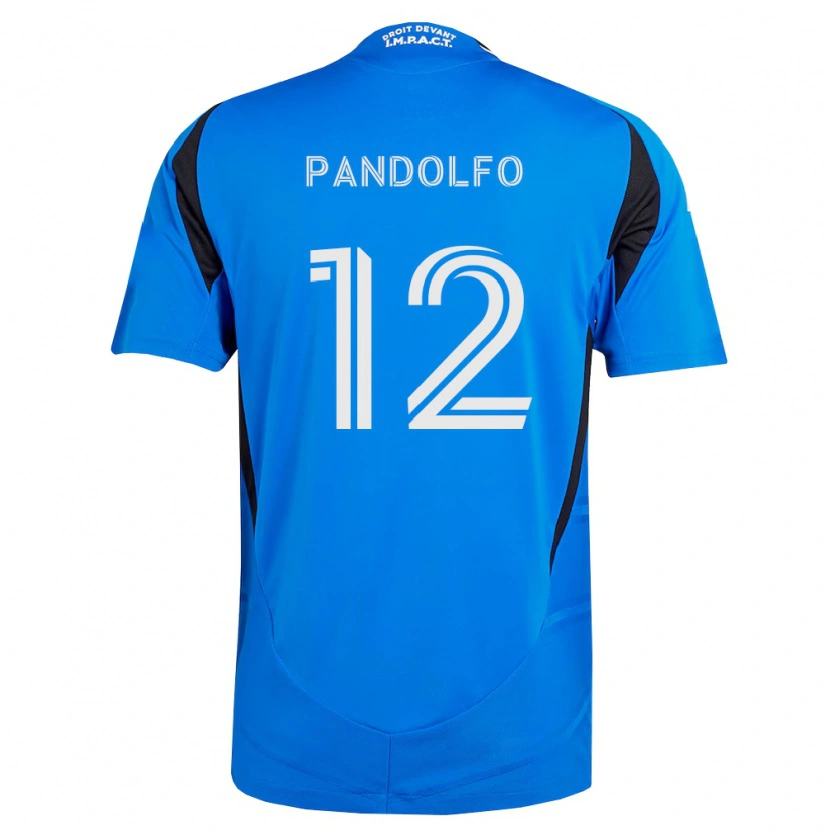 Danxen Homme Maillot Gabriel Pandolfo #12 Bleu Blanc Noir Tenues Domicile 2026/27 T-Shirt