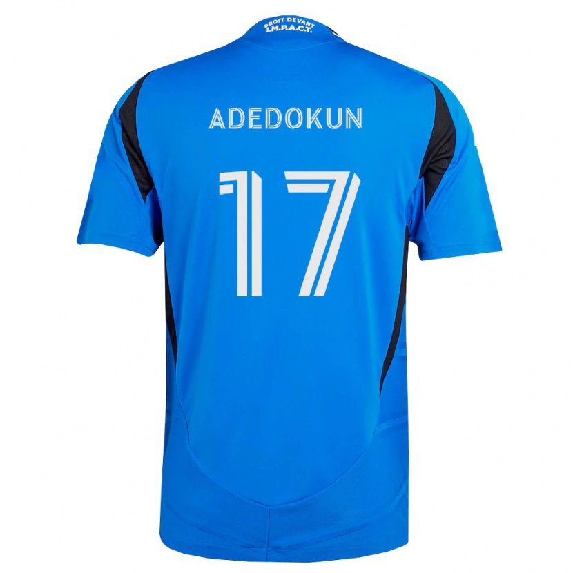 Danxen Homme Maillot Michael Adedokun #17 Bleu Blanc Noir Tenues Domicile 2026/27 T-Shirt