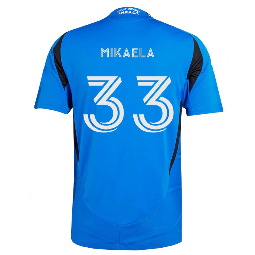 Danxen Homme Maillot Aitken Mikaela #33 Bleu Blanc Noir Tenues Domicile 2026/27 T-Shirt