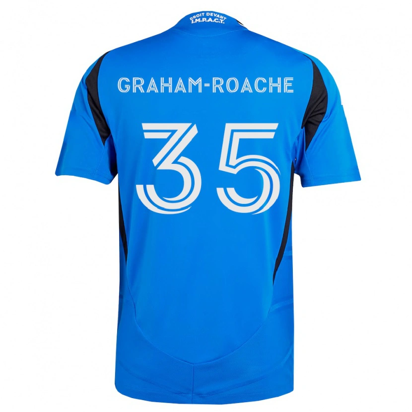 Danxen Homme Maillot Owen Graham-Roache #35 Bleu Blanc Noir Tenues Domicile 2026/27 T-Shirt