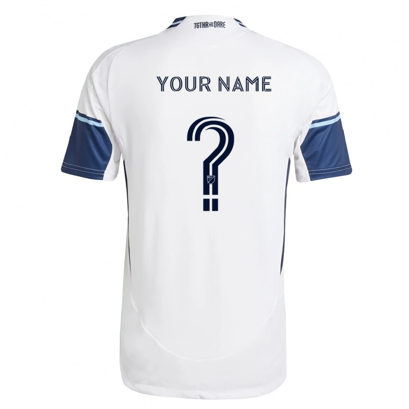 Danxen Homme Maillot Votre Nom #0 Blanc Bleu Royal Tenues Domicile 2026/27 T-Shirt